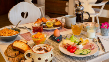 Petit déjeuner avec vue