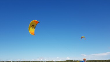 Session de kitesurf