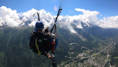 Parapente vol découverte Chamonix Plan praz