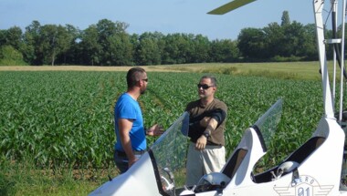 Initiation au pilotage autogire tandem m16 expert