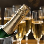 Une bouteille de champagne