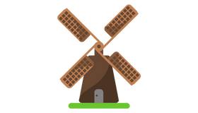 Ferme du moulin de bois Logo