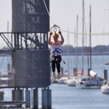 TyRoll : descente dans les airs au-dessus de l'eau