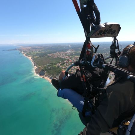 Vol de 45 mins en paramoteur "Ilbarritz"