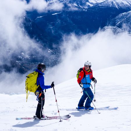 Descente à ski de la Vallée Blanche-Chamonix