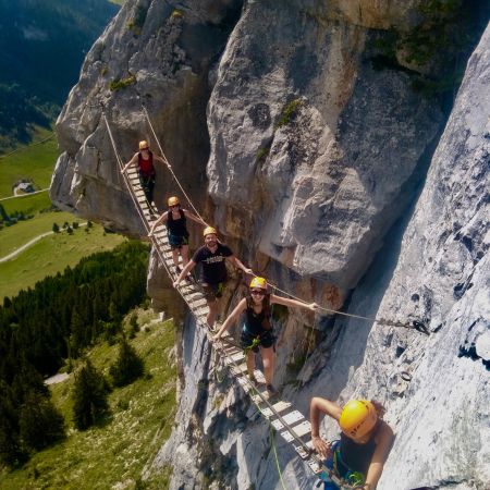 Via Ferrata à La Clusaz en famille ou entre amis