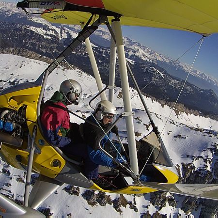 Baptême ULM dans les Alpes 1h30 - Le Circuit des Chartreux (Lacs de Paladru et Aiguebelette + massif de la Chartreuse)