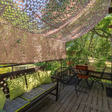 Séjour en famille dans une cabane perchée dans les arbres
