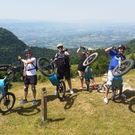 Randonnée familiale ou Groupe 4 personnes en trottinette électrique tout terrain - G4