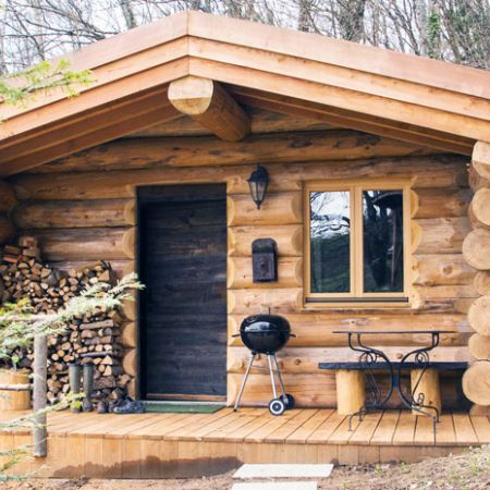 Nuit dans une cabane en rondins "Les convers"