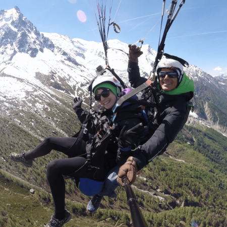 Vol parapente découverte Chamonix Plan de l'Aiguille