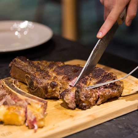 Dîner Côte de Bœuf à la cheminée (dimanche soir - 2 pers)