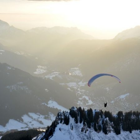 Vol à ski en Parapente - Grand Bornand