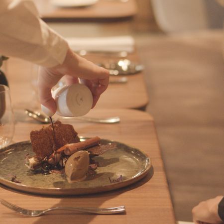Tasting menu with food and wine pairing