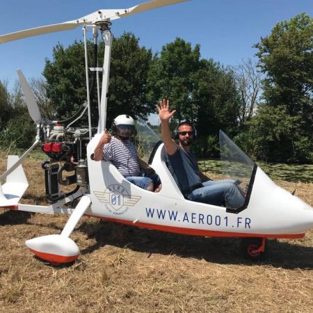 Vol découverte du monde aéronautique en autogire tandem M16