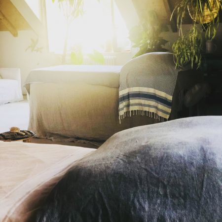 Massage DUO sur mesure Huiles Bio - 45min (pour 2) pression légère à profonde