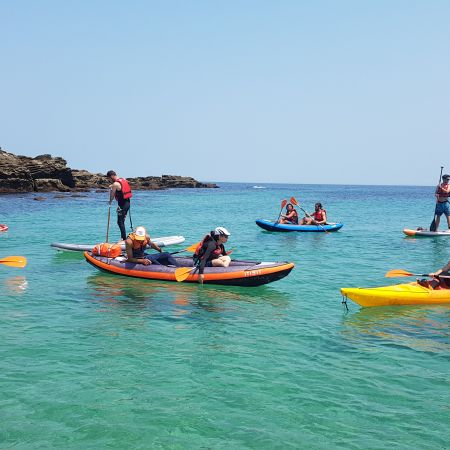 Randonnée Journée dans les " calanques " Basques en kayak ou en paddle. Adulte.