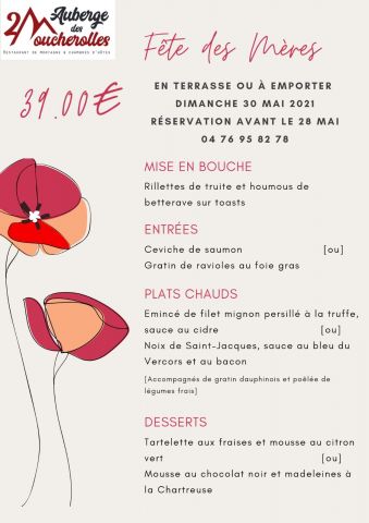 MENU DE LA FETE DES MERES image 4