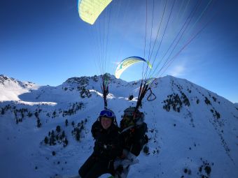 Parapente vol hiver à Courchevel image 2
