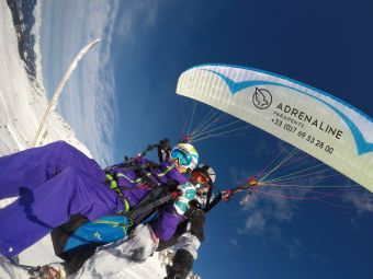 Parapente vol hiver à Méribel image 2