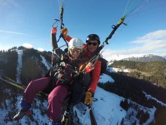 VOL PARAPENTE VOLTIGE HIVER - LA CLUSAZ image 3