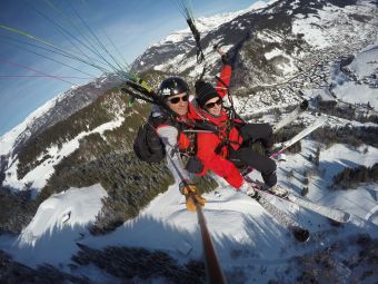 Vol parapente Hiver - La Clusaz image 3