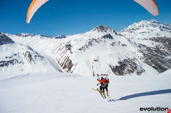 Vol en parapente à ski image 2