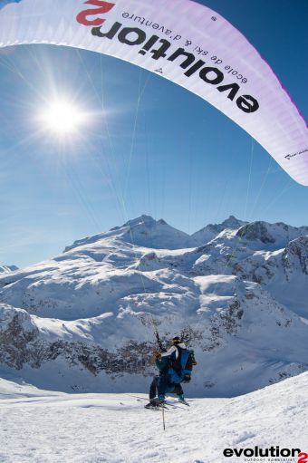 Vol en parapente à ski image 3