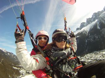 Parapente Vol Long Courrier - Face au Mont Blanc image 3
