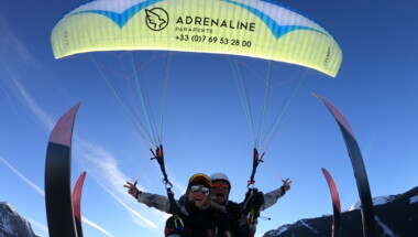 Parapente vol hiver à Courchevel