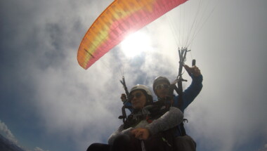 Parapente biplace hiver
