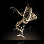 Une coupe de champagne