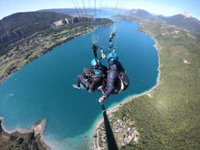 Vol prestige au-dessus du lac d'Annecy