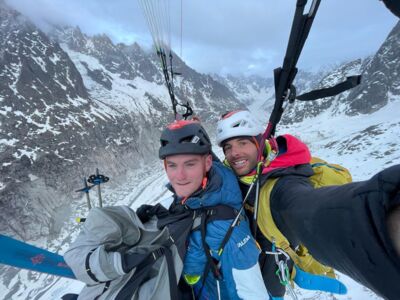 Escalade et parapente biplace